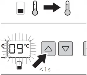 Changing temperature - fig. 12 - MoBar550S - 3
