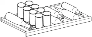 Storing bottles - fig. 14 - 2