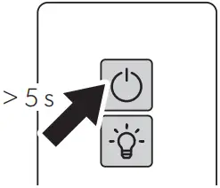 Switching on off the beverage refrigerator - fig. 9 - MoBar300S
