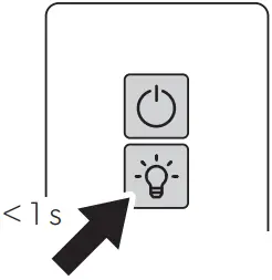 Switching on off the light - fig. 10 - MoBar300S