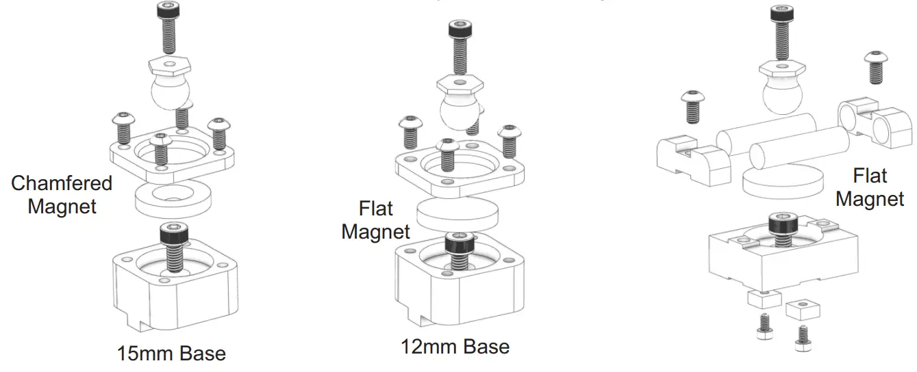 Mandala ROSE WORKS LLC 5135 Matched Height Kinematic Mounting Kit fig 1