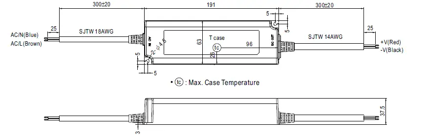 MW LPV-150 Series 150W Single Output Switching Power Supply fig 2