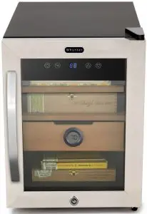 Whytner CHC-123DS 1.2 cu. ft. Stainless Steel Digital Control and Display Cigar Humidor