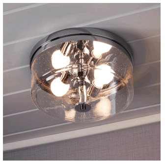 PARK HARBOR 949644 Ocana 2 Light Flush Mount Ceiling Light