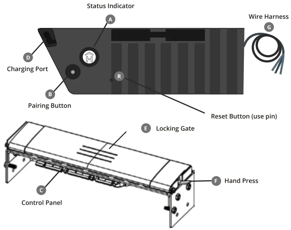 Qolsys IQLOCKDOWN High Strength Smart Lock for Commercial Applications - Control Panel