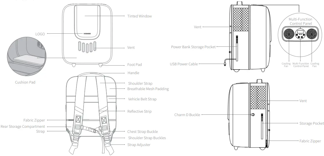 DOGNESS K03 Smart Space Capsule Pet Travel Bag - PRODUCT OVERVIEW