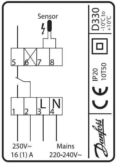 Danfoss DEVIreg 330 Electronic Thermostat Installation Guide 02
