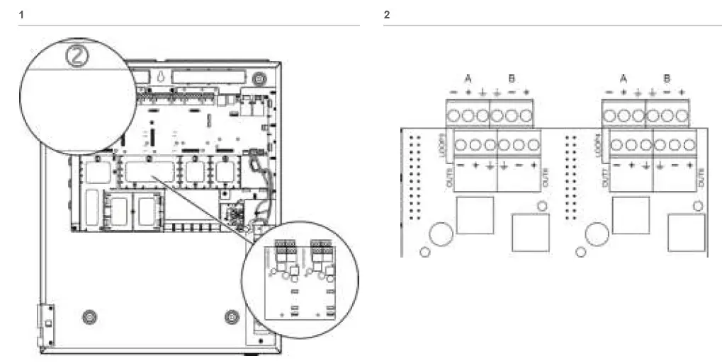 aritech-2X-A-LB-Addressable 2-Loop-Board-01