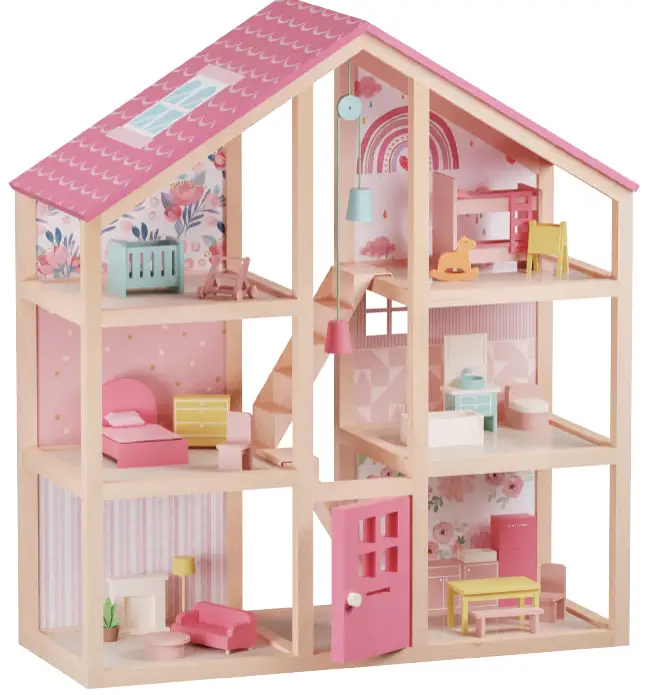 TINY LAND WT0017 Wooden Dollhouse