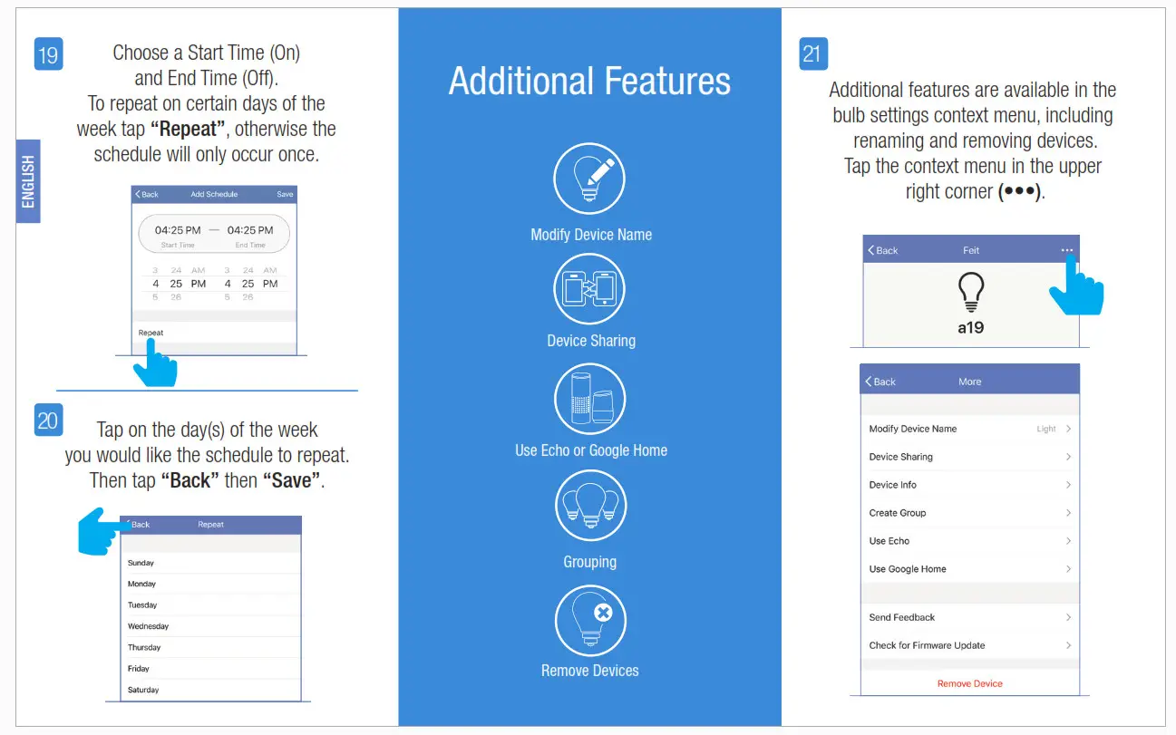 Feit Electric Smart Bulb - Additional Features
