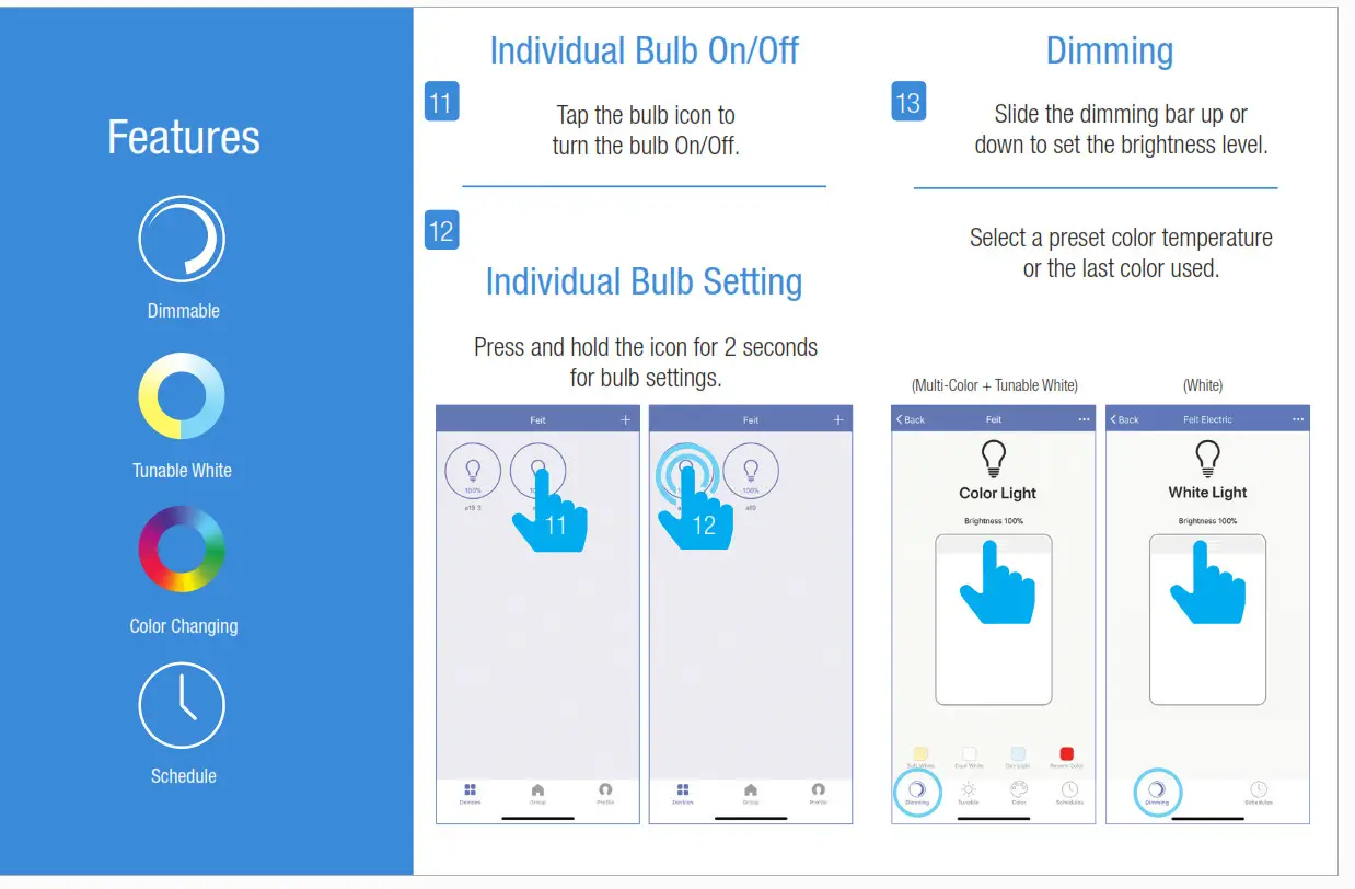 Feit Electric Smart Bulb - Features