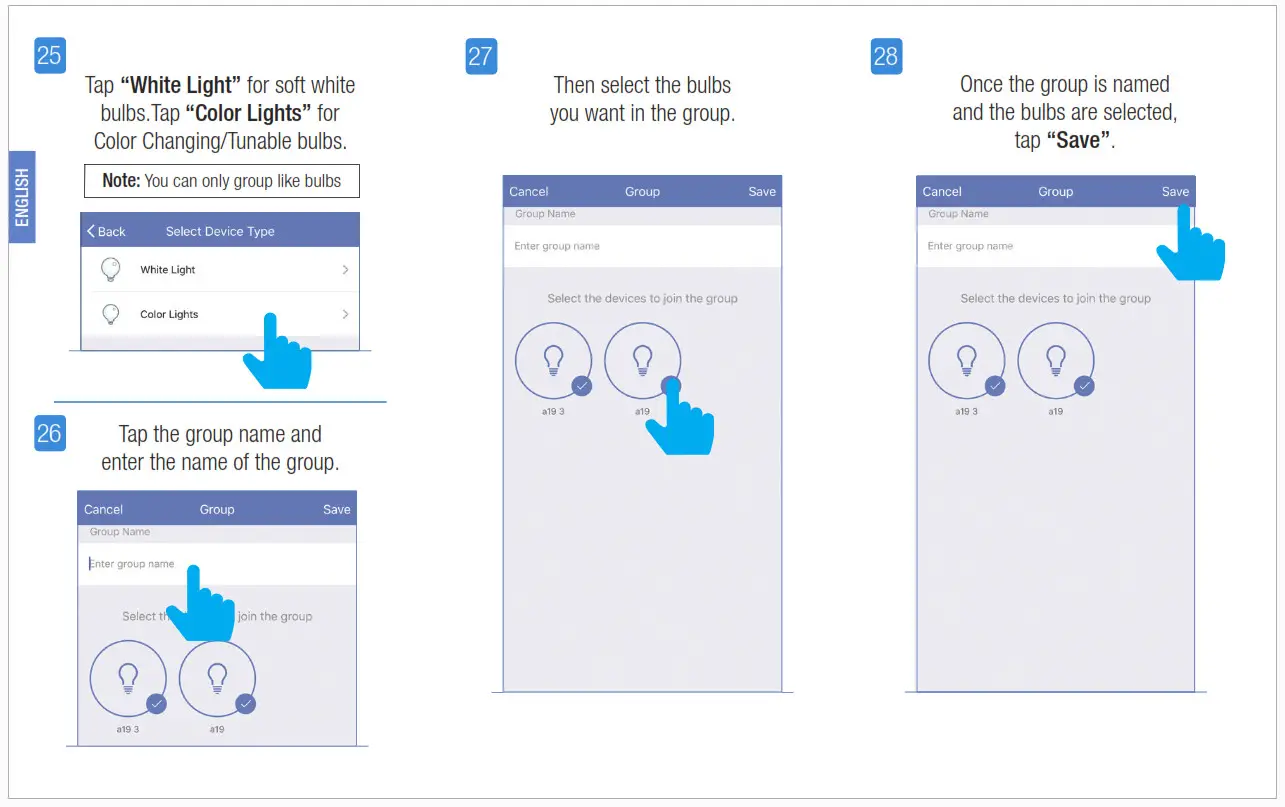Feit Electric Smart Bulb Setup - Creating Groups 2