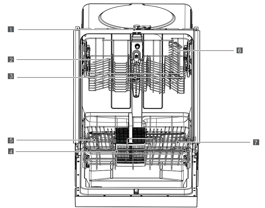 FORTE F24DWS450PR Fully Integrated Built-In Dishwasher - fig 1