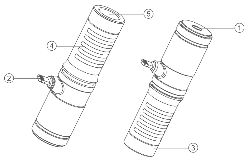 Godox Geniusmic LT Compact Directional Microphone with Lightning Connector - parts