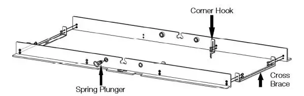 Chroma-Q Inspire™ Blind Sloped Ceiling Mount - Assemble Angle Support