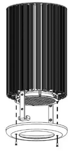 Chroma-Q Inspire™ Blind Sloped Ceiling Mount - Install Bracket Hooks