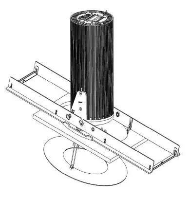 Chroma-Q Inspire™ Blind Sloped Ceiling Mount - Install Trim Ring