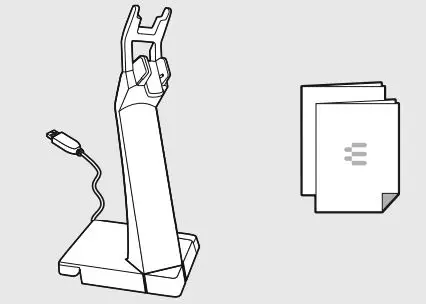 EPOS CH 30 Headset charger Stand and Cable User Guide - Package contents