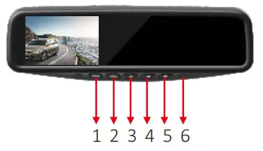 VECLESUS VT1 Car Mirror Rear View Camera - Mirror Installation