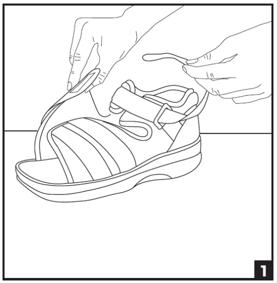 DJO PROCARE Squared-Toe Post Op Shoe - FIGURE 1