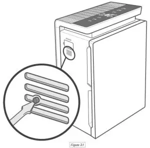 FIG 23 Resetting the Check Filter Indicator