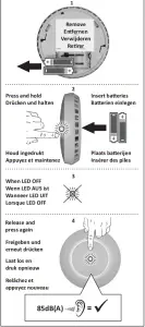 ELRO FZ5002R Smoke Alarm - . Clear code