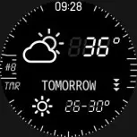 MANTA Smartwatch SWT05BP - Weather report