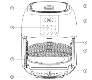 CHEFMAN TJ38 6 RDO Air Fryer - figure 1