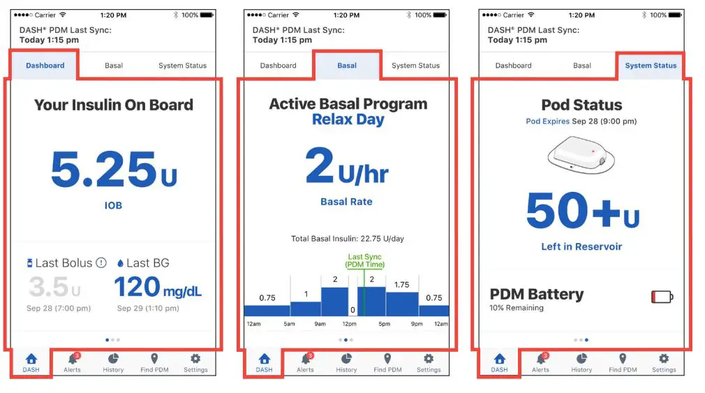 omnipod Display App User Guide - Check Insulin and System Status