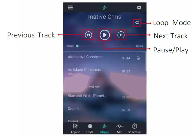 DAYTONA DL-RGB4KT RGB Rock Light- Music