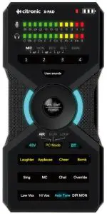 citronic 173.640UK X-PAD Portable Audio Device - USB type-C connections