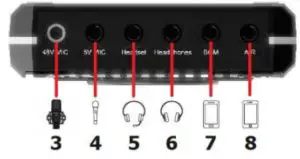 citronic 173.640UK X-PAD Portable Audio Device - Audio connections