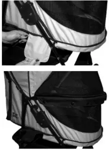 a bag of luggage sitting on top of a suitcase