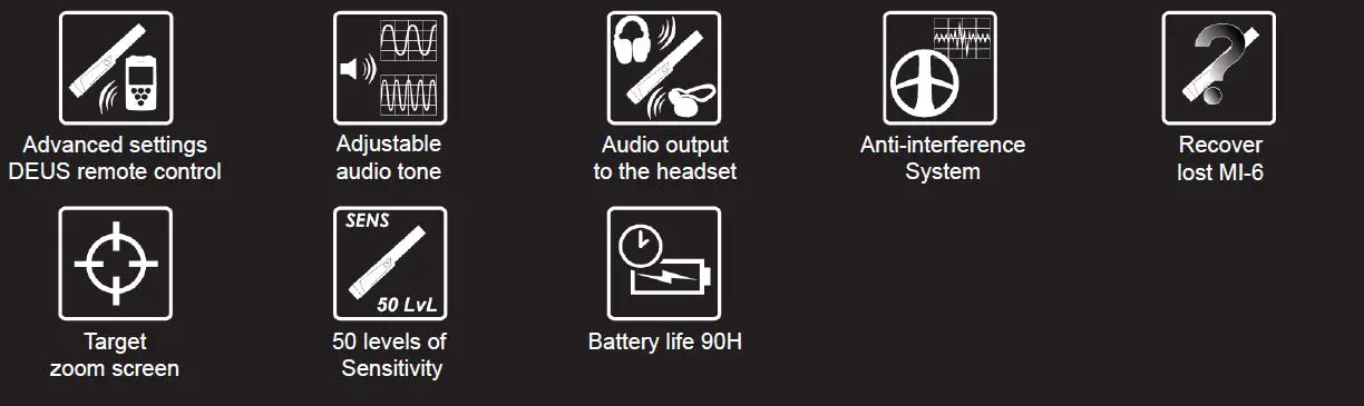 XP METAL DETECTORS M1-6 Waterproof Pinpointer Metal Detector with Holster and Lanyard-3