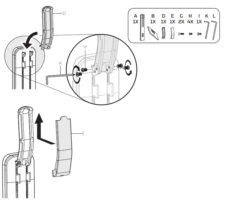 GABOR DMS 200 Desktop Monitor Stand - ATTACHING