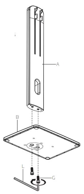 GABOR DMS 200 Desktop Monitor Stand - BASE