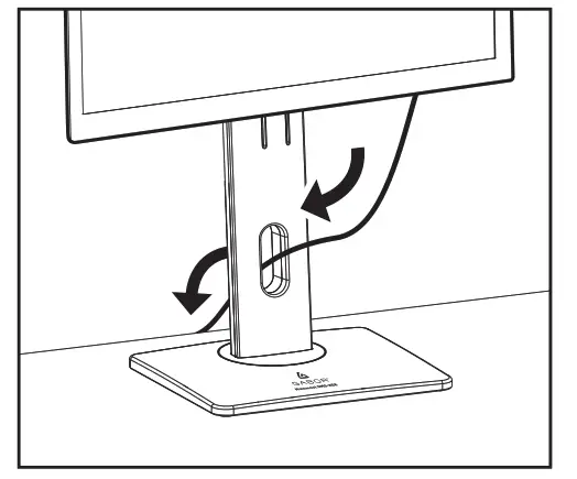 GABOR DMS 200 Desktop Monitor Stand - cable