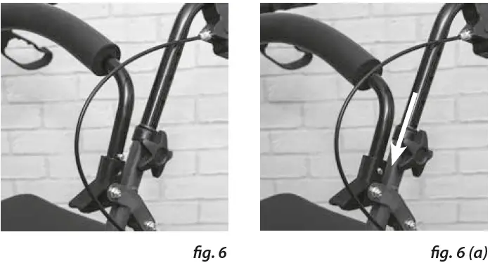 aidapt VP173FC Steel 4-Wheeled Rollator Fig3