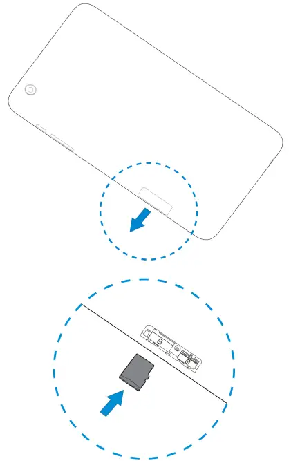 Installing the microSDXC Card
