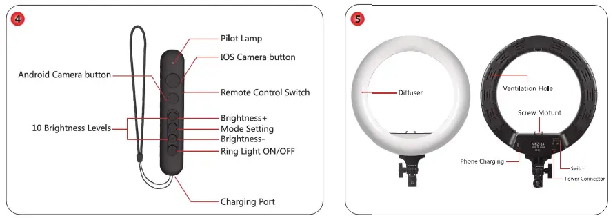 MRZ 14 Selfie Ring Light - fig 5