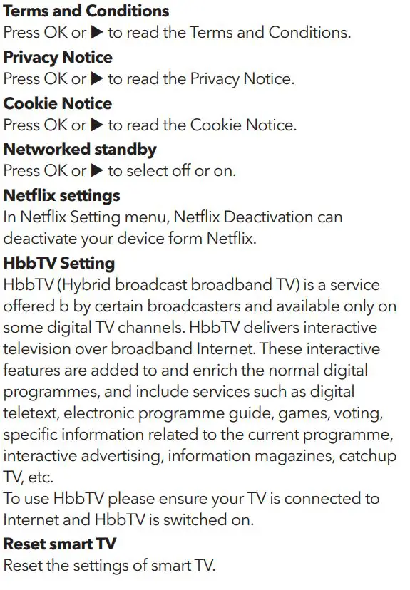 TESLA 40T320SFS Full HD Smart LED TV User Manual - Smart TV