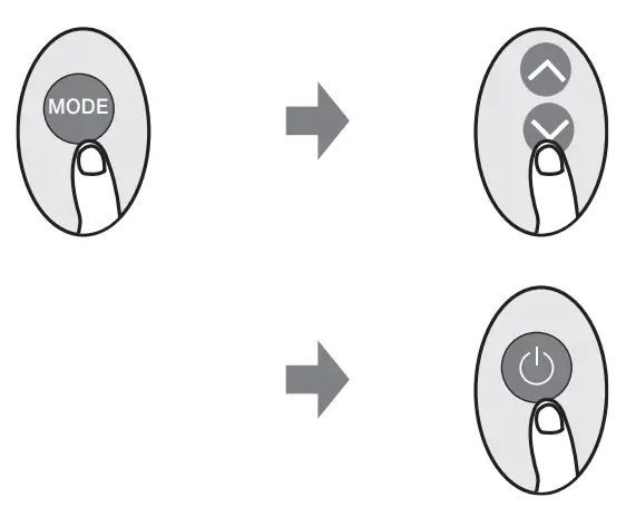 kaden KSI Series Wall Mounted Air Conditioner Remote Control - FAN operation 2