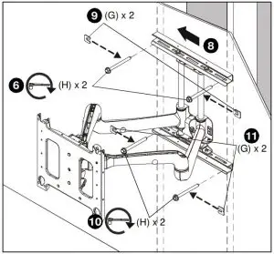 FIG 13 Installing Mount to Wall