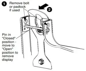 FIG 28 Removing Display from Mount