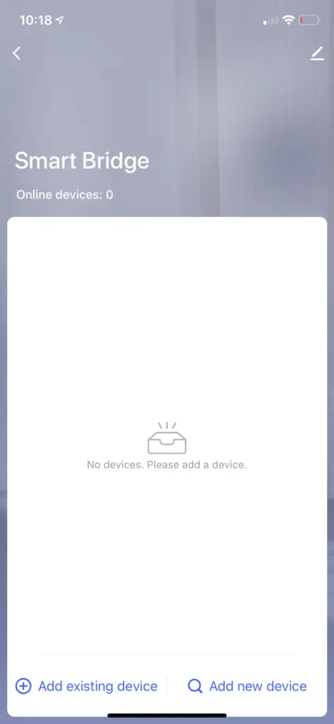 Atomi Smart home screen