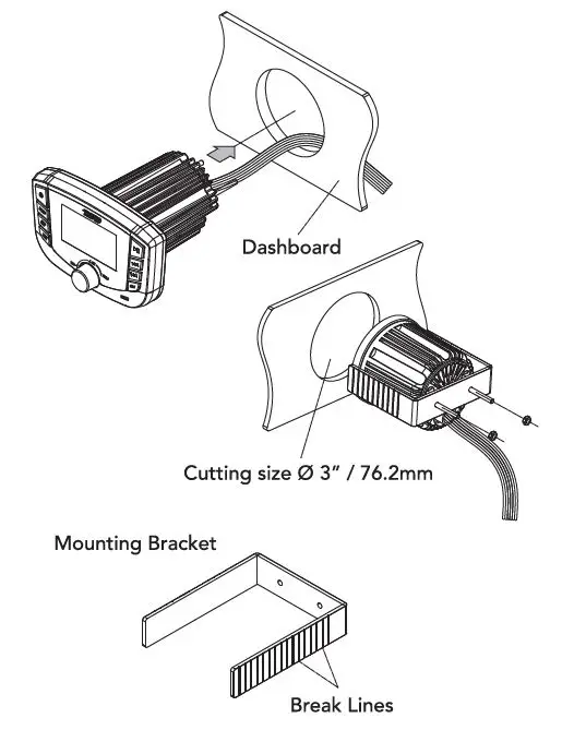 DS18 HYDRO MRX2 Marine and Powersports Head Unit 1
