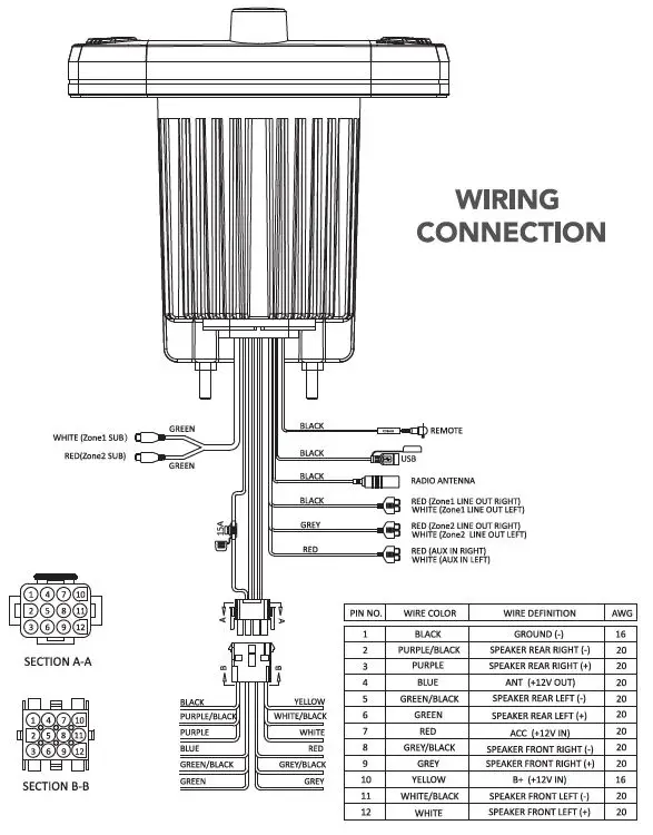DS18 HYDRO MRX2 Marine and Powersports Head Unit 2