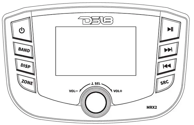 DS18 HYDRO MRX2 Marine and Powersports Head Unit pro