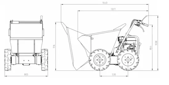 ZIPPER ZI RD300 Heeled Dumper - Delivery content2