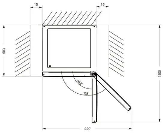 FORNO FFFFD1948 24S 11 1 CU FT Bottom Mount Refrigerator Stainless Steel with Side Grip Handle - INSTALLATION